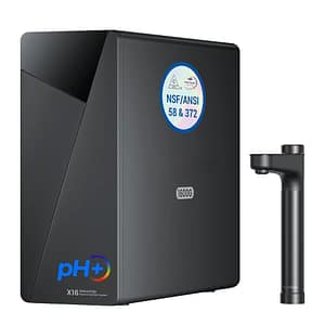 Cesare's pH+ 1600G reverse osmosis system with dedicated faucet