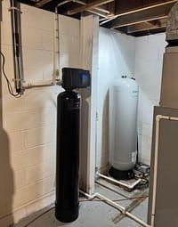 Water treatment system with UV disinfection installed by Cesare's