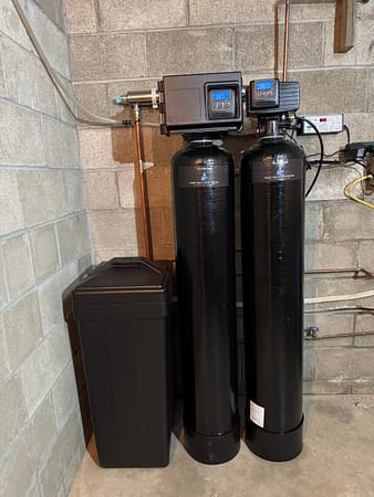 Professional water treatment system installed by Cesare's Quality Water Solutions