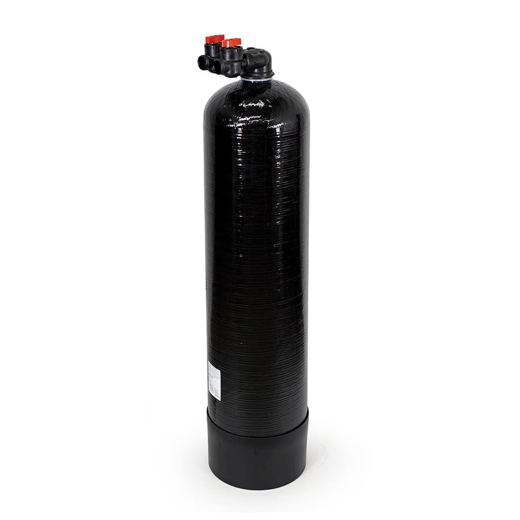 Salt-free water conditioner tank with simple in-and-out valve by Cesare's Quality Water Solutions